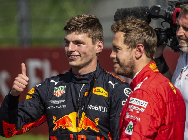 Max Verstappen, Sebastian Vettel Max Verstappen, Sebastian Vettel