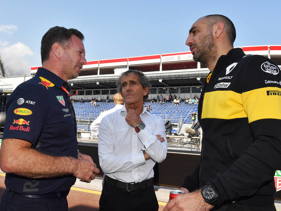 Christian Horner, Alain Prost, Cyril Abiteboul