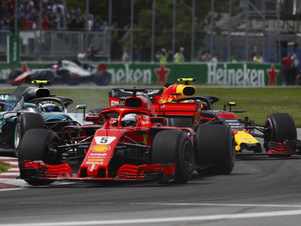 Sebastian Vettel, Valtteri Bottas, Max Verstappen