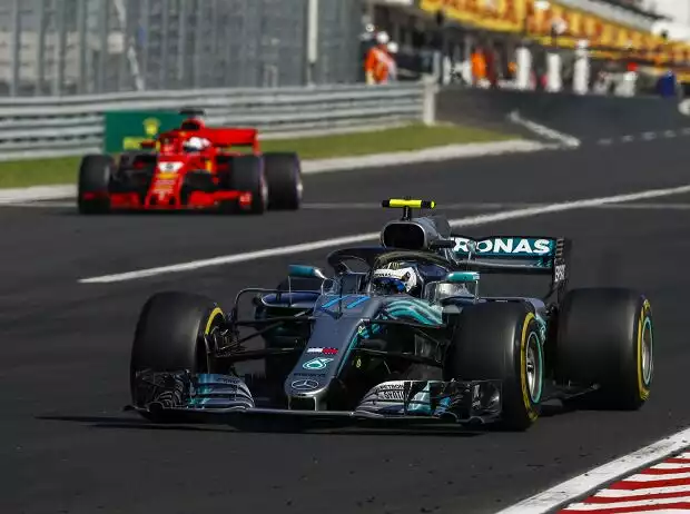 Titel-Bild zur News: Valtteri Bottas, Sebastian Vettel