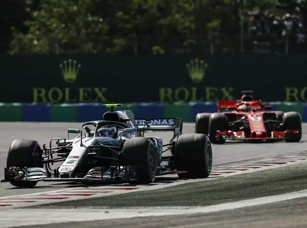 Titel-Bild zur News: Valtteri Bottas, Sebastian Vettel