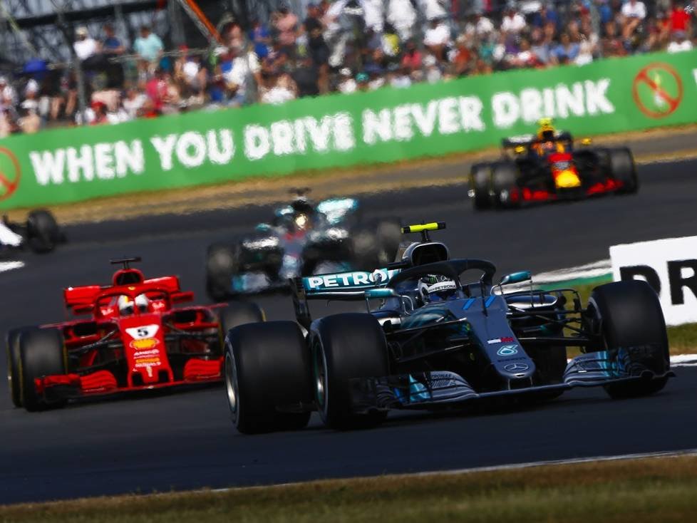 Valtteri Bottas, Sebastian Vettel, Lewis Hamilton