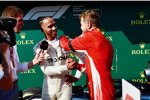 Lewis Hamilton (Mercedes) und Sebastian Vettel (Ferrari) 