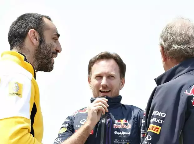 Cyril Abiteboul, Christian Horner Titel-Bild zur News: Cyril Abiteboul, Christian Horner