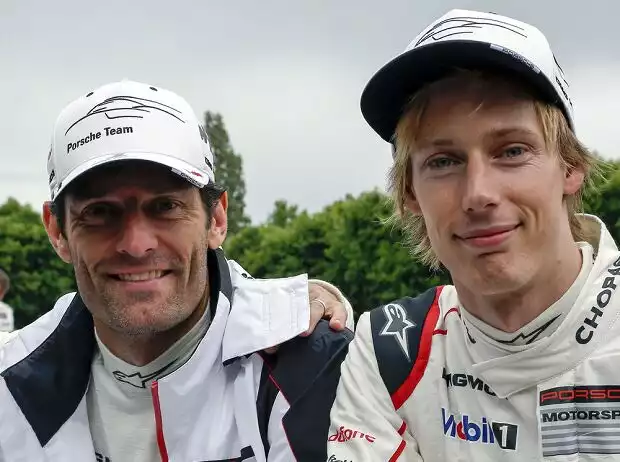Titel-Bild zur News: Timo Bernhard, Mark Webber, Brendon Hartley