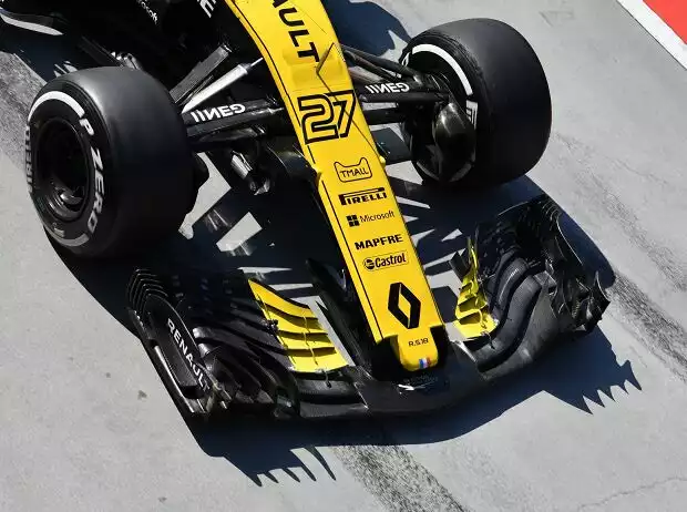 Renault R.S. 18, Frontflügel Titel-Bild zur News: Renault R.S. 18, Frontflügel
