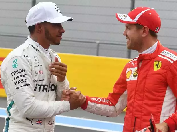 Titel-Bild zur News: Lewis Hamilton, Sebastian Vettel