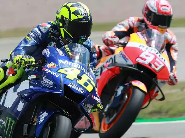 Marc Marquez, Valentino Rossi Titel-Bild zur News: Marc Marquez, Valentino Rossi