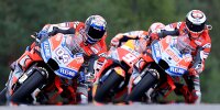 Bild zum Inhalt: MotoGP Brünn 2018: Dovizioso gewinnt Dreikampf