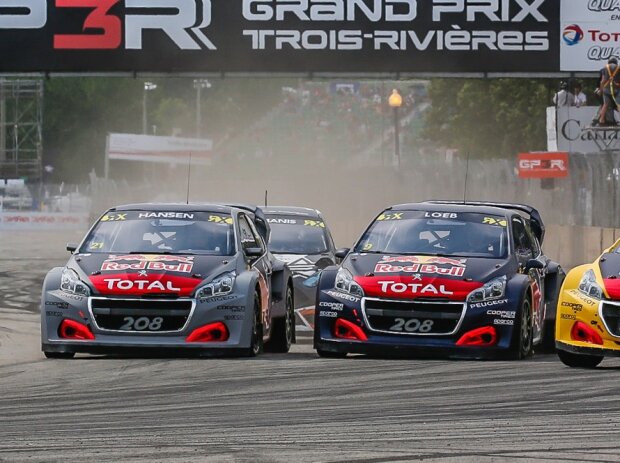 Kevin Hansen, Timmy Hansen, Sebastien Loeb Kevin Hansen, Timmy Hansen, Sebastien Loeb