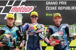 Aron Canet (Estrella Galicia), Fabio Di Giannantonio (Gresini) und Jakub Kornfeil (PrüstelGP) 