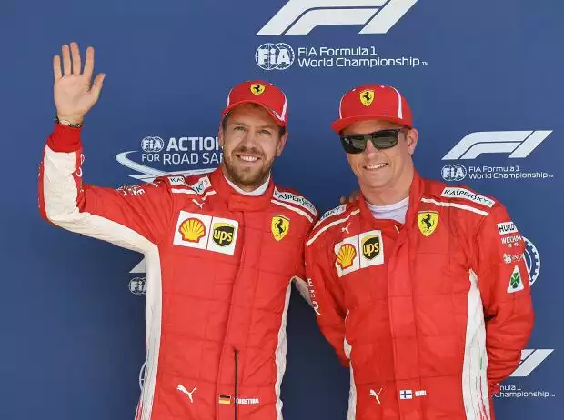 Sebastian Vettel, Kimi Räikkönen Titel-Bild zur News: Sebastian Vettel, Kimi Räikkönen