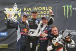 Timmy Hansen, Johan Kristoffersson und Sebastien Loeb 