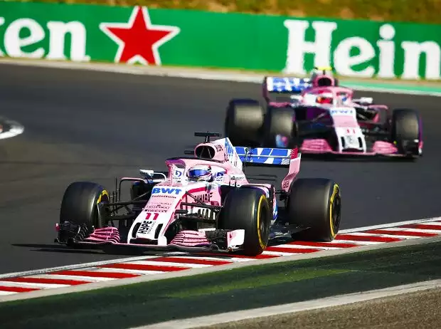 Titel-Bild zur News: Sergio Perez, Esteban Ocon
