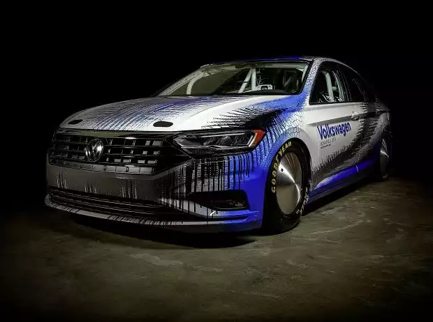 Für den Bonneville-Rekordversuch 2018 in Bonneville hergerichteter VW Jetta Titel-Bild zur News: Für den Bonneville-Rekordversuch 2018 in Bonneville hergerichteter VW Jetta