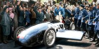 Nachkoloriert: Fritz von Opel nach seiner RAK 2 Rekordfahrt im Mai 1928