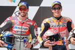 Marc Marquez (Honda) und Andrea Dovizioso (Ducati) 