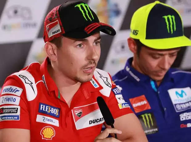 Titel-Bild zur News: Jorge Lorenzo, Valentino Rossi