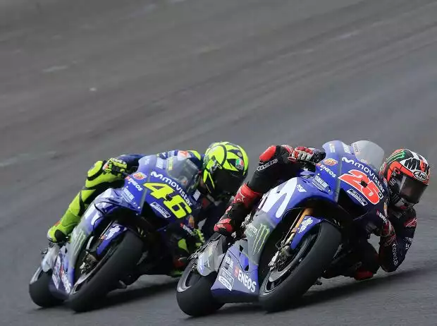 Maverick Vinales, Valentino Rossi Titel-Bild zur News: Maverick Vinales, Valentino Rossi