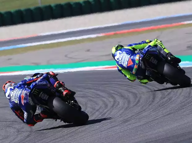 Titel-Bild zur News: Maverick Vinales, Valentino Rossi