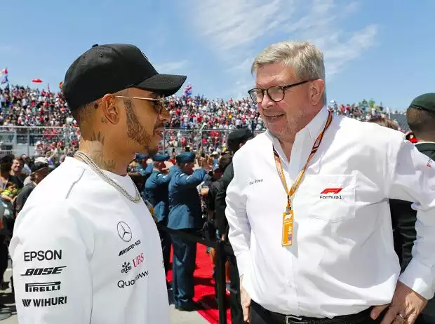 Titel-Bild zur News: Lewis Hamilton, Ross Brawn