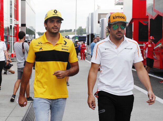 Titel-Bild zur News: Carlos Sainz, Fernando Alonso