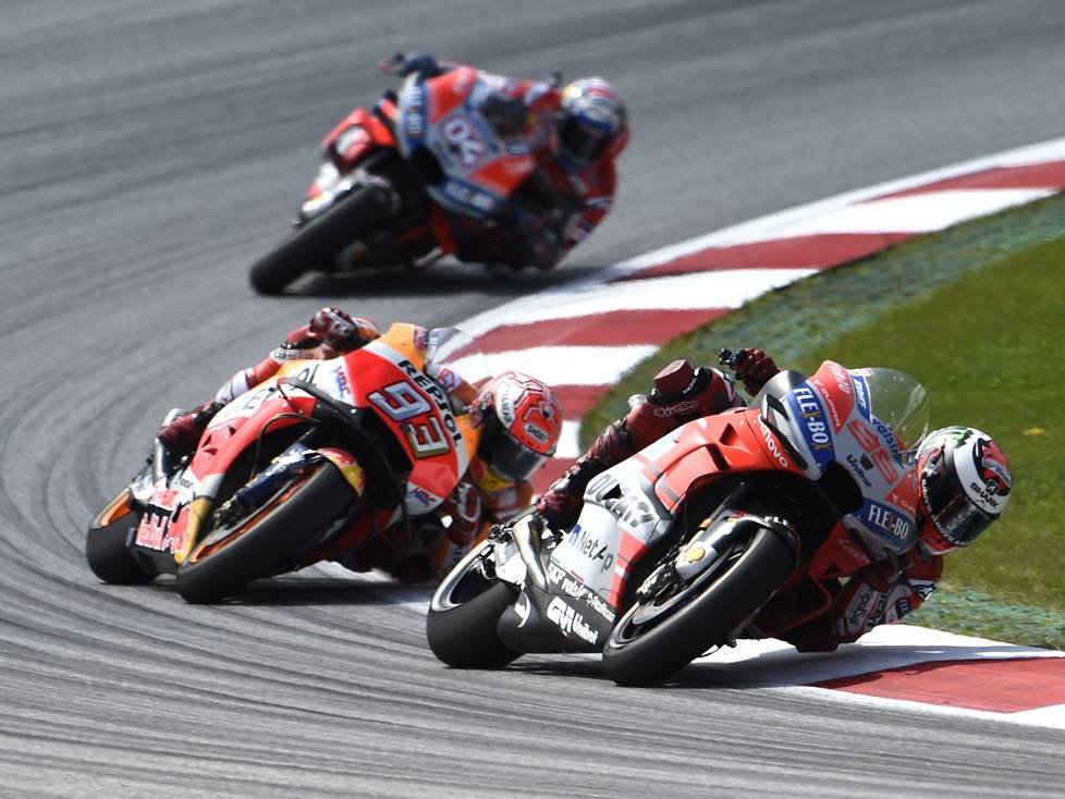 Jorge Lorenzo, Marc Marquez, Andrea Dovizioso