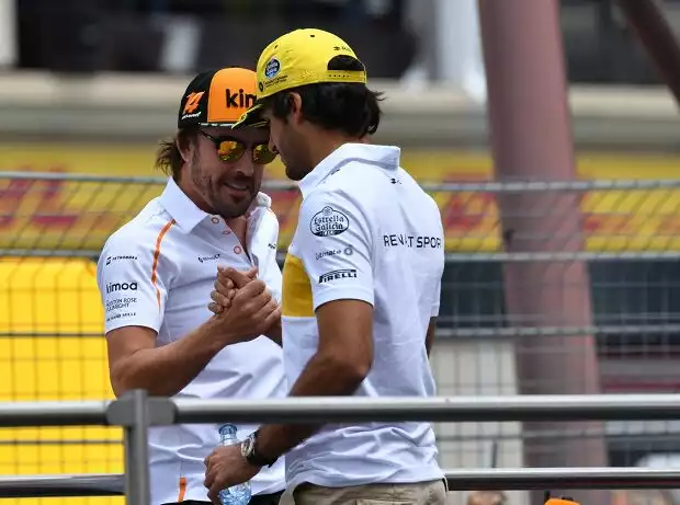 Titel-Bild zur News: Fernando Alonso, Carlos Sainz