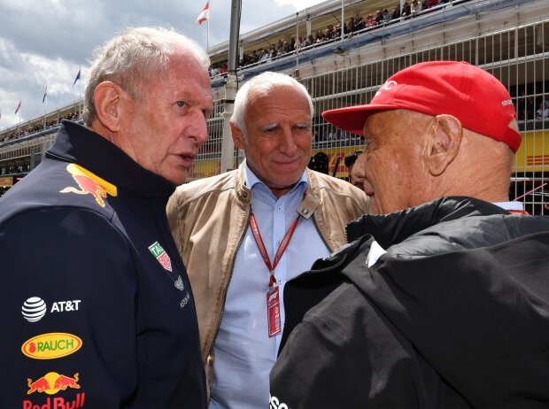 Titel-Bild zur News: Helmut Marko, Dietrich Mateschitz, Niki Lauda