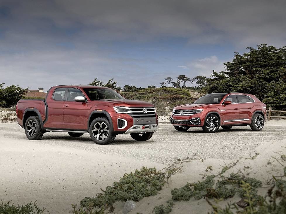 Volkswagen Atlas Tanoak Concept und Atlas Cross Sport 2018