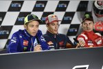 Valentino Rossi, Marc Marquez und Jorge Lorenzo 