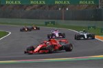 Sebastian Vettel (Ferrari), Esteban Ocon (Racing Point) und Valtteri Bottas (Mercedes) 