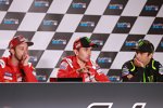 Andrea Dovizioso (Ducati), Jorge Lorenzo (Ducati) und Johann Zarco (Tech 3) 