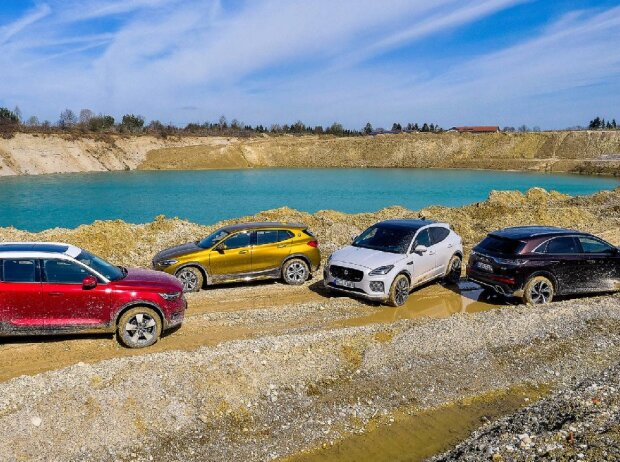 Vergleich BMW X2 vs. DS7 Crossback vs. Jaguar E-Pace vs. Volvo XC40