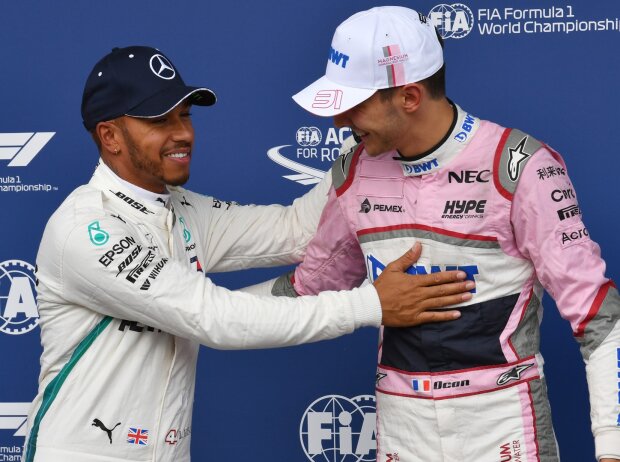 Lewis Hamilton, Esteban Ocon