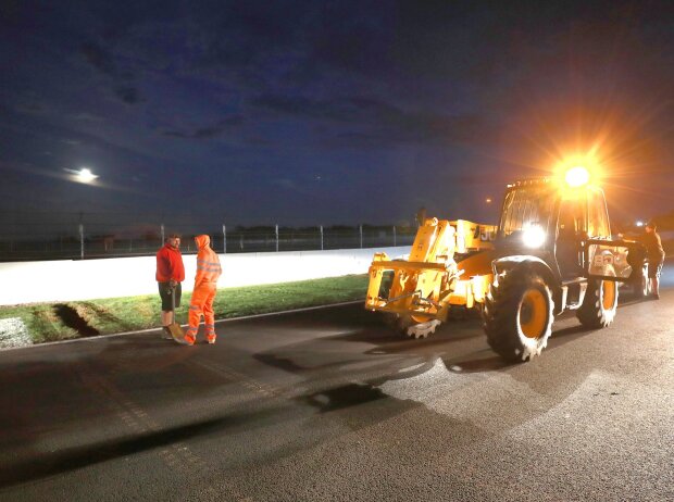 Streckenarbeiten Silverstone