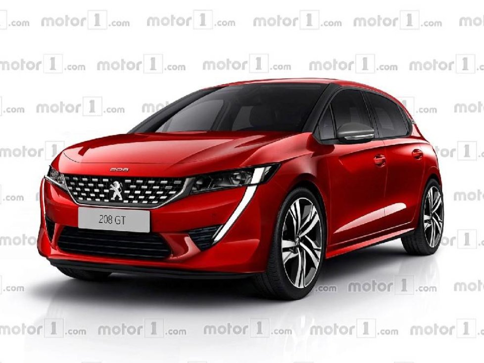 künstlerisches Rendering des Peugeot 208 (2019)