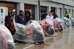 Regenschutz auf MotoGP-Bikes