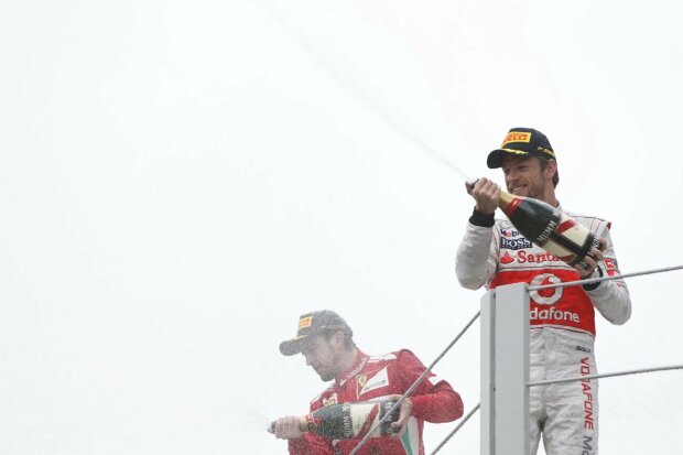 Jenson Button Fernando Alonso  Ferrari Scuderia Ferrari F1McLaren McLaren F1 Team F1 ~Jenson Button, Fernando Alonso~ 