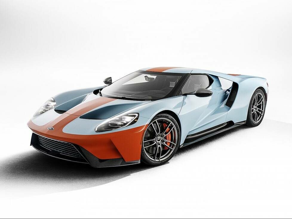 Ford GT "Heritage Edition" mit legendärer Gulf-Lackierung