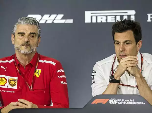 Maurizio Arrivabene, Toto Wolff Titel-Bild zur News: Maurizio Arrivabene, Toto Wolff