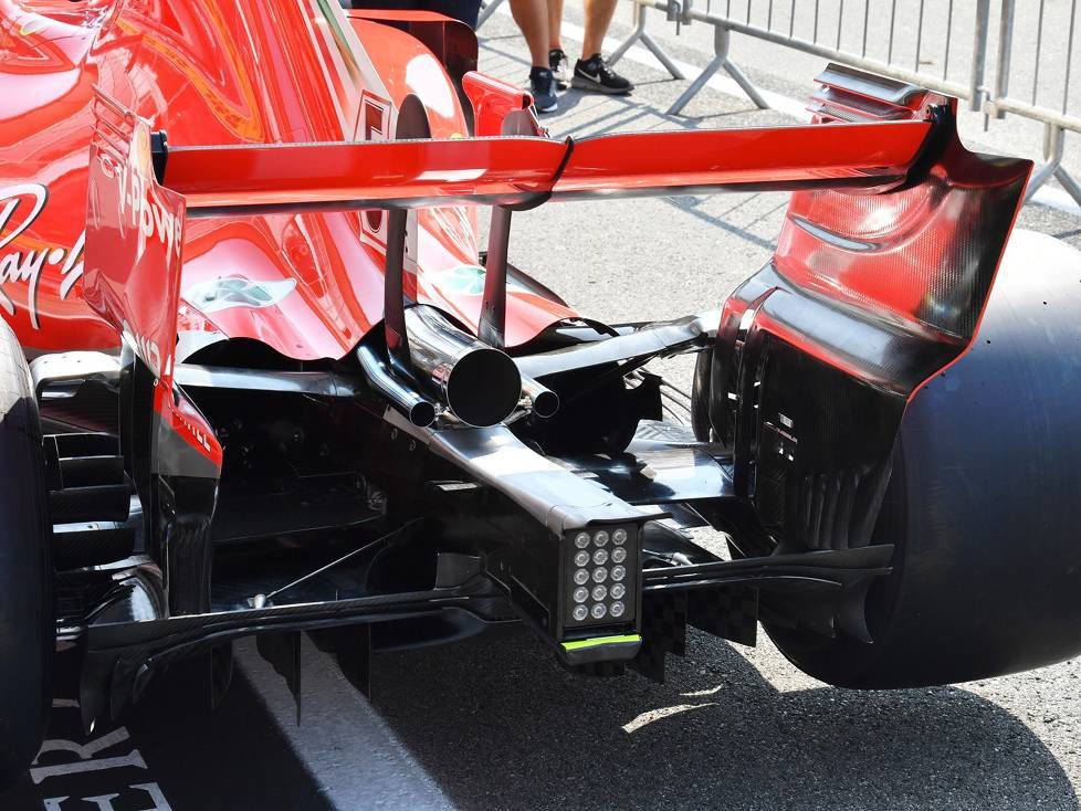 Ferrari-Heck, Auspuff, Diffusor, Heckflügel