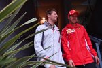 Romain Grosjean (Haas) und Sebastian Vettel (Ferrari) 