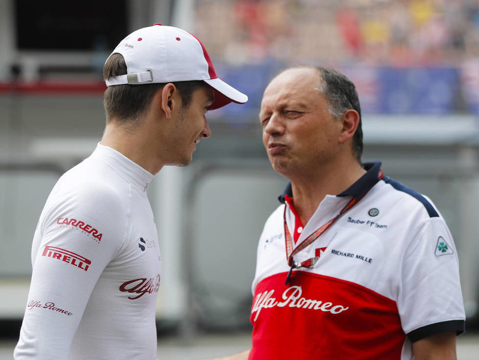 Charles Leclerc und Frederic Vasseur