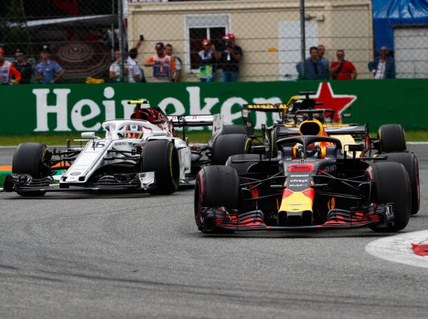 Titel-Bild zur News: Daniel Ricciardo, Charles Leclerc, Nico Hülkenberg