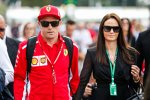 Kimi Räikkönen (Ferrari) mit Ehefrau Minttu