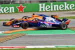 Fernando Alonso (McLaren) und Pierre Gasly (Toro Rosso) 