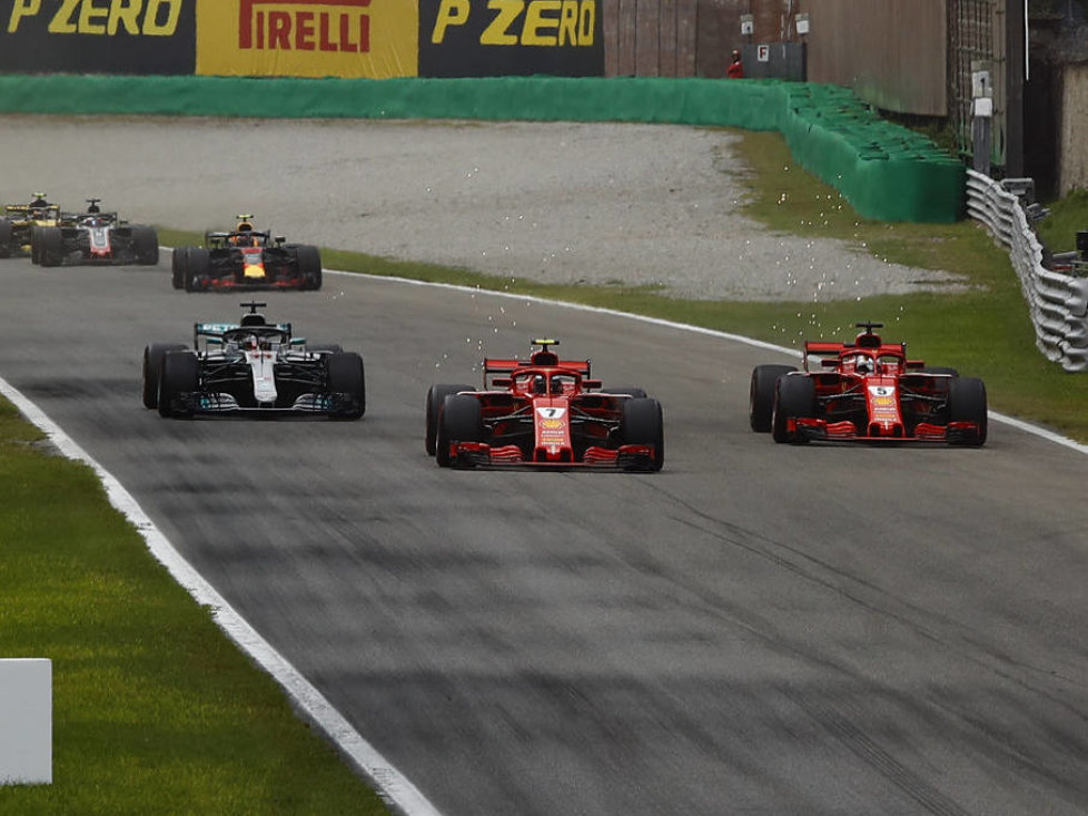 Kimi Räikkönen, Sebastian Vettel, Lewis Hamilton