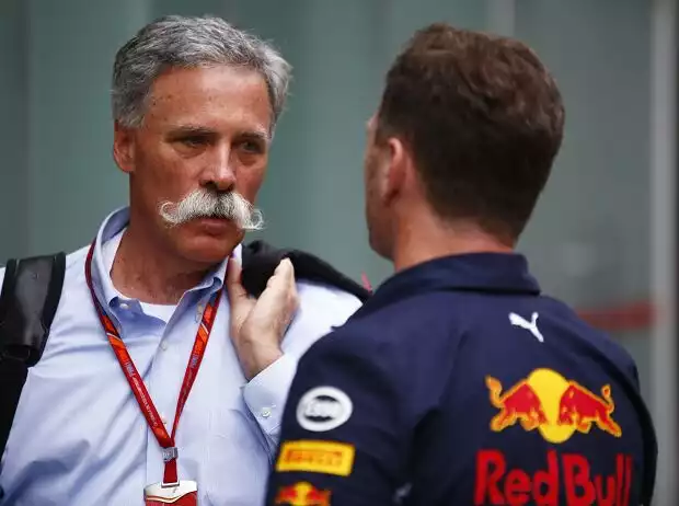Titel-Bild zur News: Chase Carey, Christian Horner