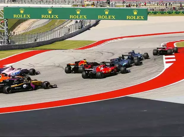 Titel-Bild zur News: Sebastian Vettel, Lewis Hamilton, Valtteri Bottas, Daniel Ricciardo, Kimi Räikkönen, Esteban Ocon, Fernando Alonso, Carlos Sainz